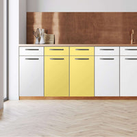 Küchenfolie -Gelb Light - Unterschrank 80x80 cm - Front