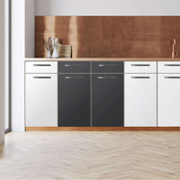 Küchenfolie -Grau Dark - Unterschrank 80x80 cm - Front