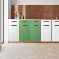 Küchenfolie -Grün Light - Unterschrank 80x80 cm - Front
