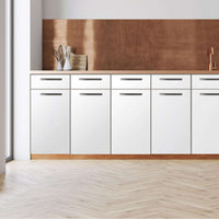 Küchenfolie -Weiß - Unterschrank 80x80 cm - Front