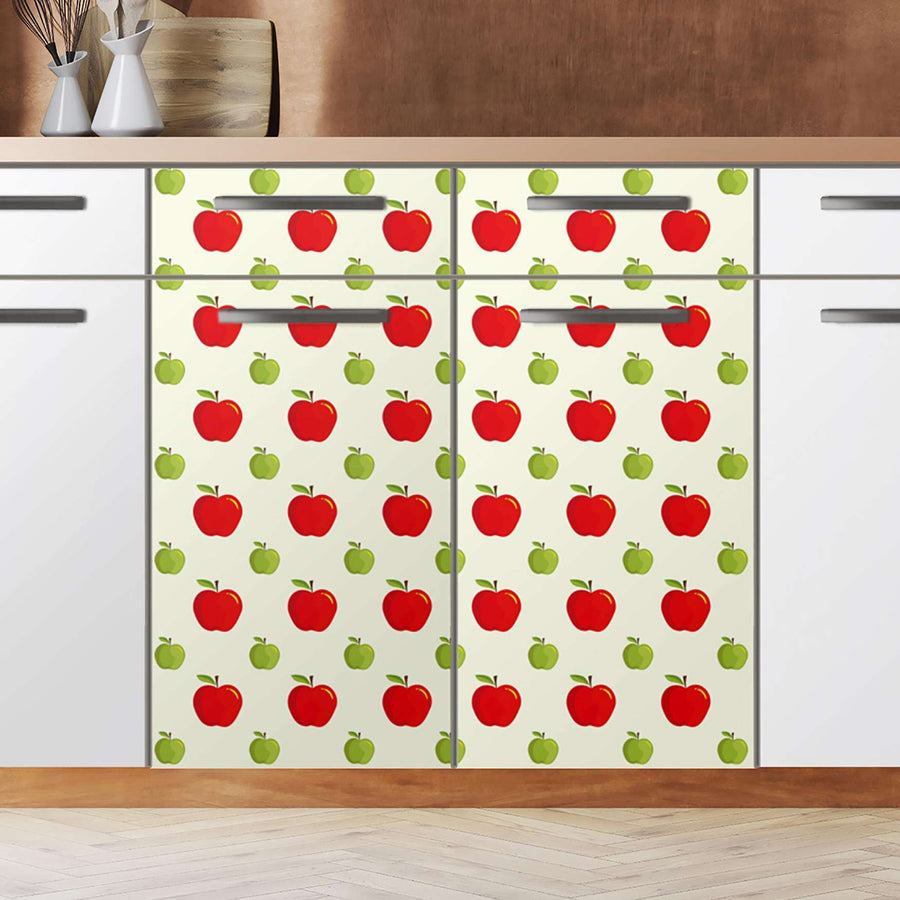 Küchenfolie An apple a day - Unterschrank 80x80 cm - Zoom