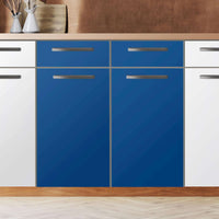 Küchenfolie Blau Dark - Unterschrank 80x80 cm - Zoom