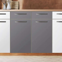Küchenfolie Grau Light - Unterschrank 80x80 cm - Zoom