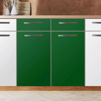 Küchenfolie Grün Dark - Unterschrank 80x80 cm - Zoom