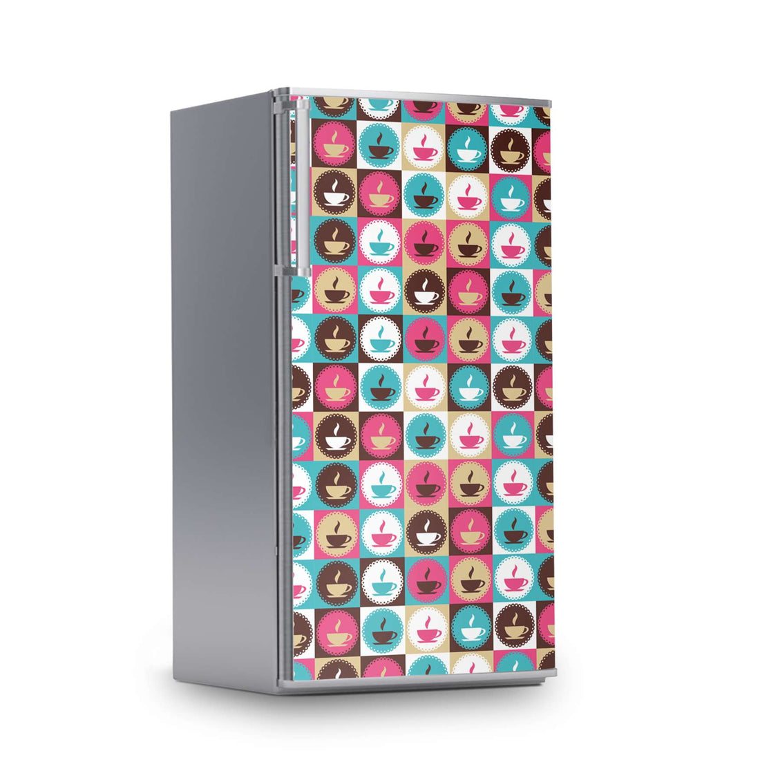 Kühlschrank Folie -Coffee Cups- Kühlschrank 60x120 cm