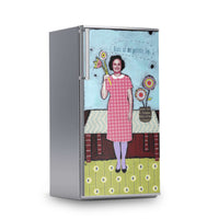 Kühlschrank Folie -Der perfekte Tag- Kühlschrank 60x120 cm