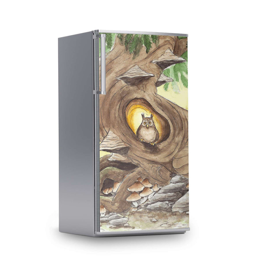 Kühlschrank Folie -Eulenbaum- Kühlschrank 60x120 cm