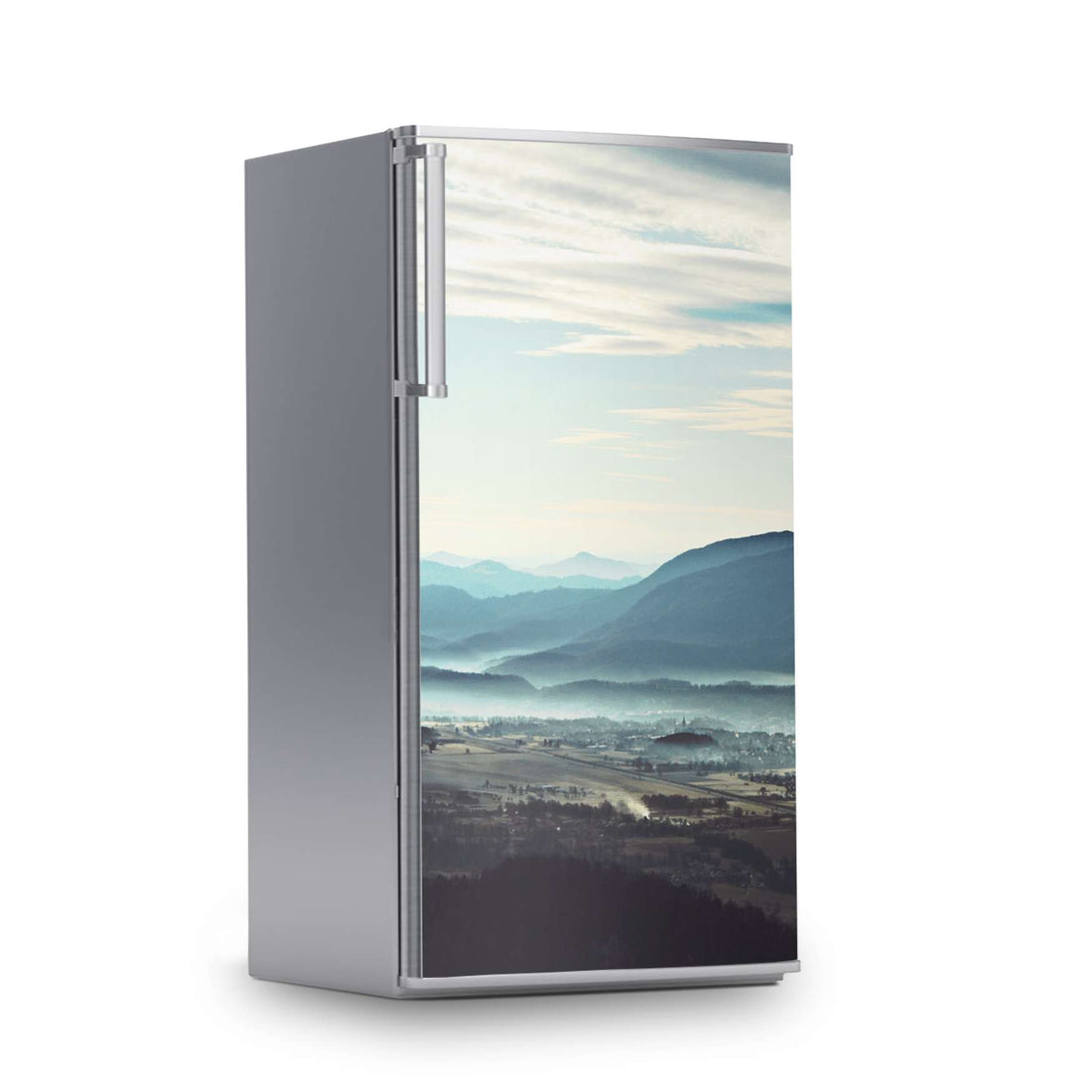 Kühlschrank Folie -Fog Village- Kühlschrank 60x120 cm