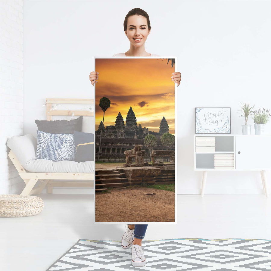 Kühlschrank Folie Angkor Wat - Küche - Kühlschrankgröße 60x120 cm