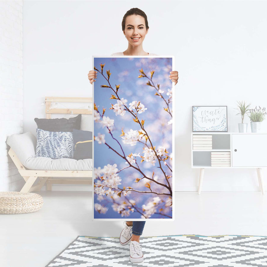 Kühlschrank Folie Apple Blossoms - Küche - Kühlschrankgröße 60x120 cm