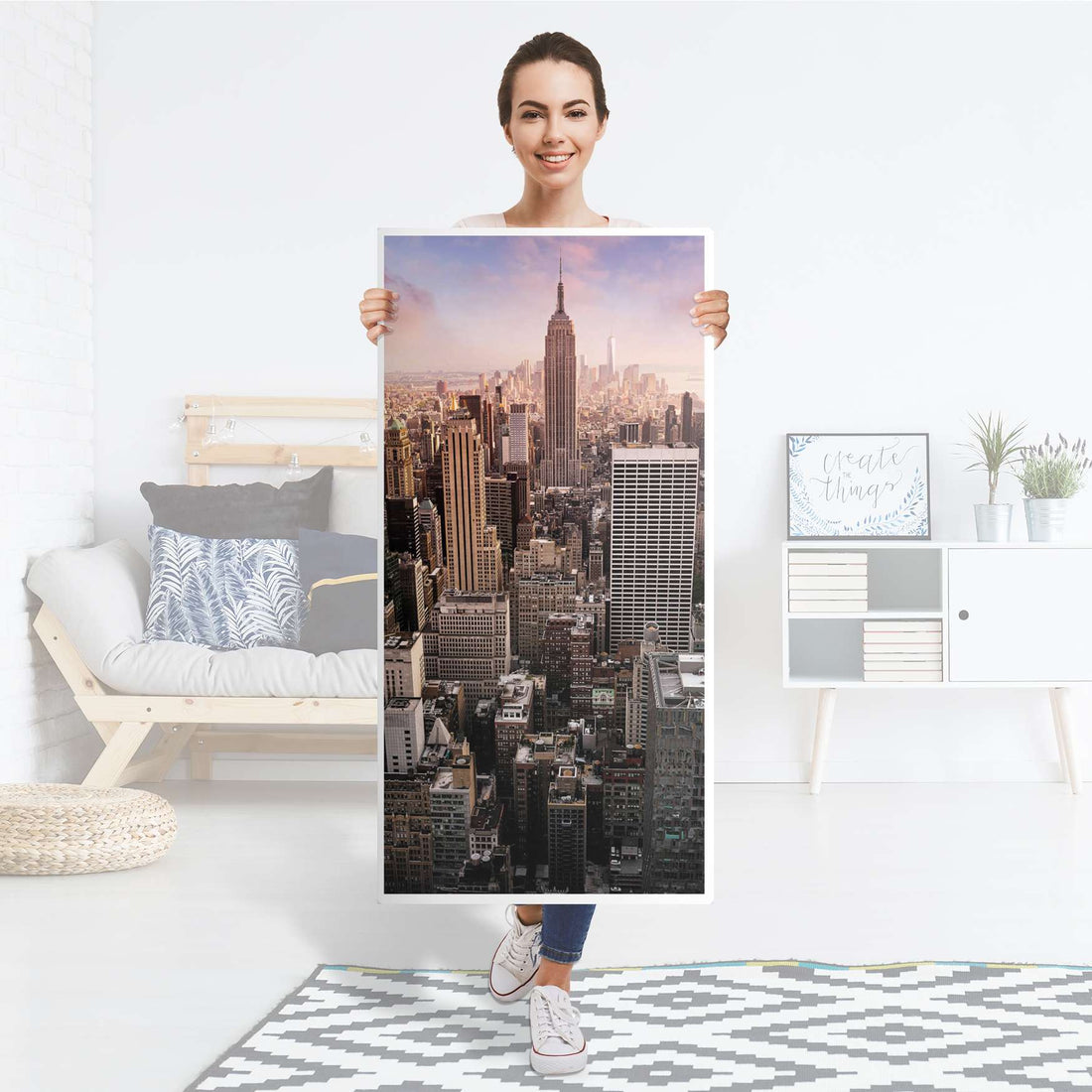 Kühlschrank Folie Big Apple - Küche - Kühlschrankgröße 60x120 cm