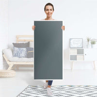 Kühlschrank Folie Blaugrau Light - Küche - Kühlschrankgröße 60x120 cm