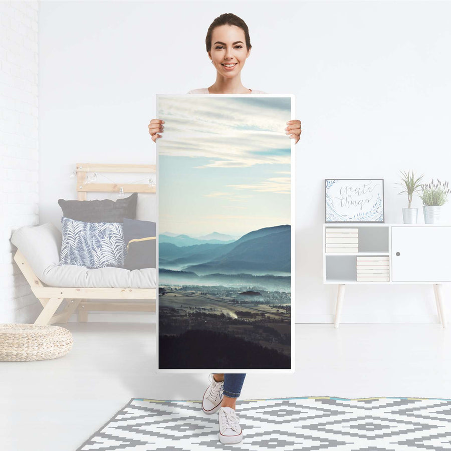 Kühlschrank Folie Fog Village - Küche - Kühlschrankgröße 60x120 cm