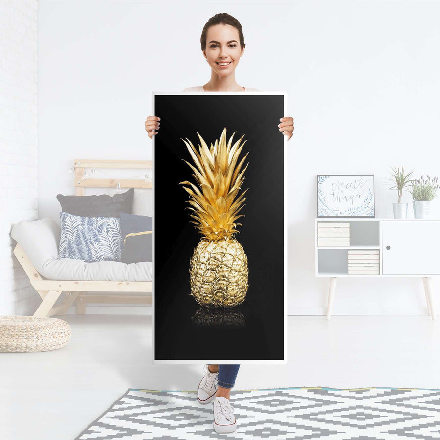Kühlschrank Folie Goldenes Früchtchen - Küche - Kühlschrankgröße 60x120 cm