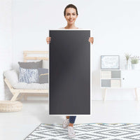 Kühlschrank Folie Grau Dark - Küche - Kühlschrankgröße 60x120 cm