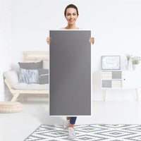 Kühlschrank Folie Grau Light - Küche - Kühlschrankgröße 60x120 cm