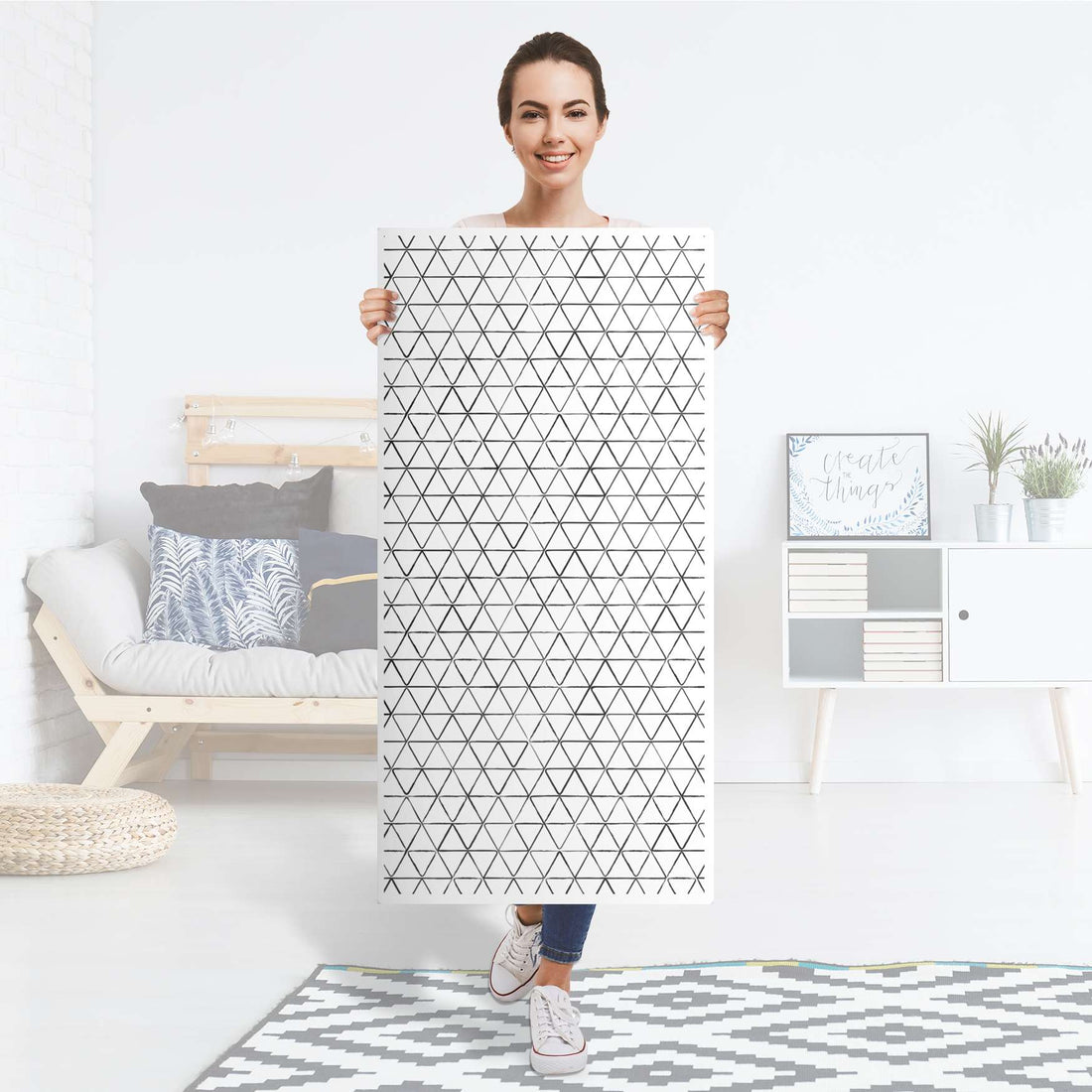 Kühlschrank Folie Mediana - Küche - Kühlschrankgröße 60x120 cm