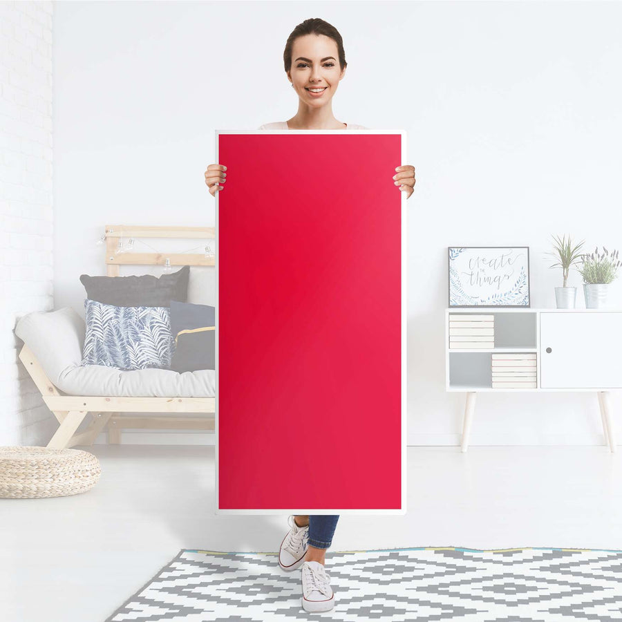 Kühlschrank Folie Rot Light - Küche - Kühlschrankgröße 60x120 cm