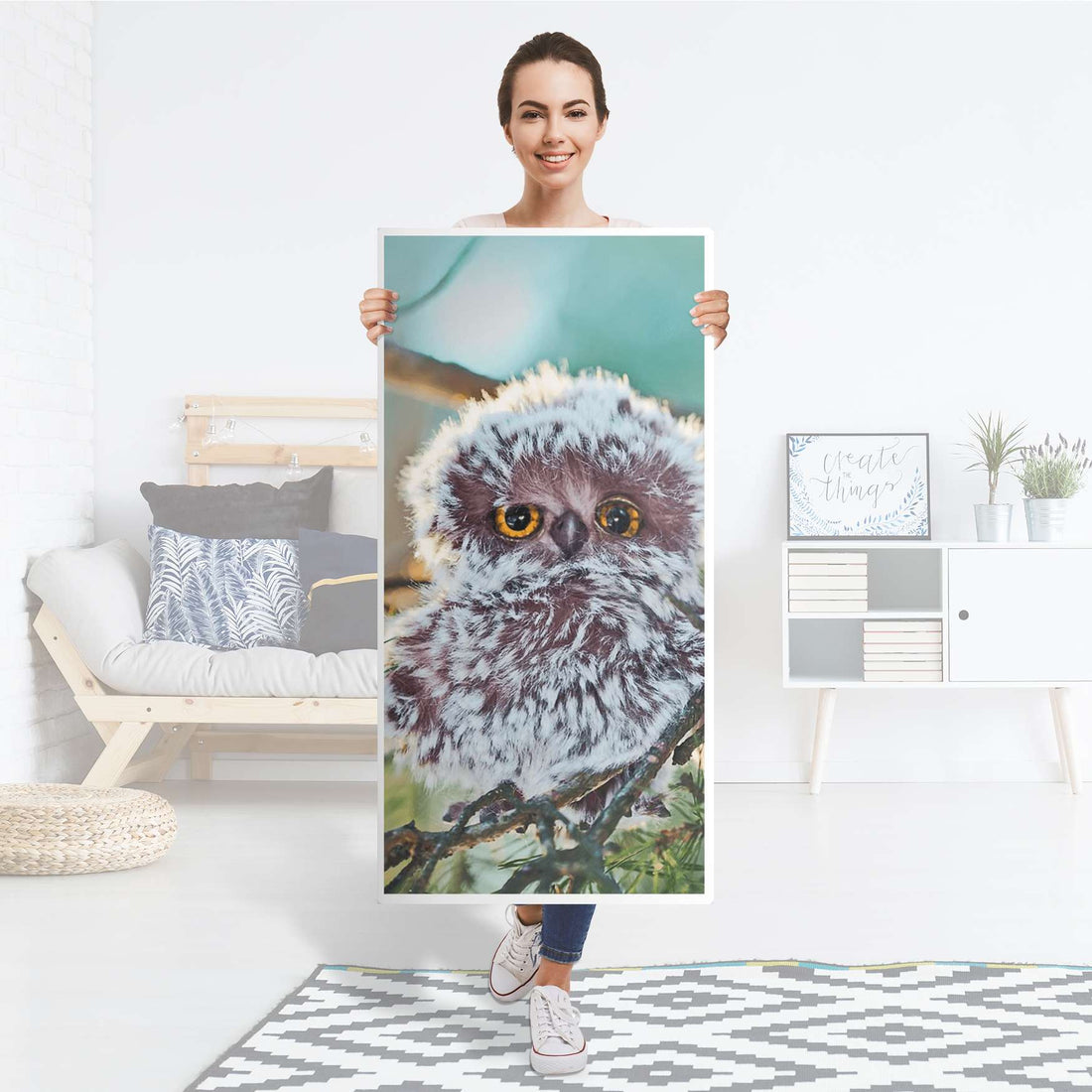 Kühlschrank Folie Wuschel - Küche - Kühlschrankgröße 60x120 cm