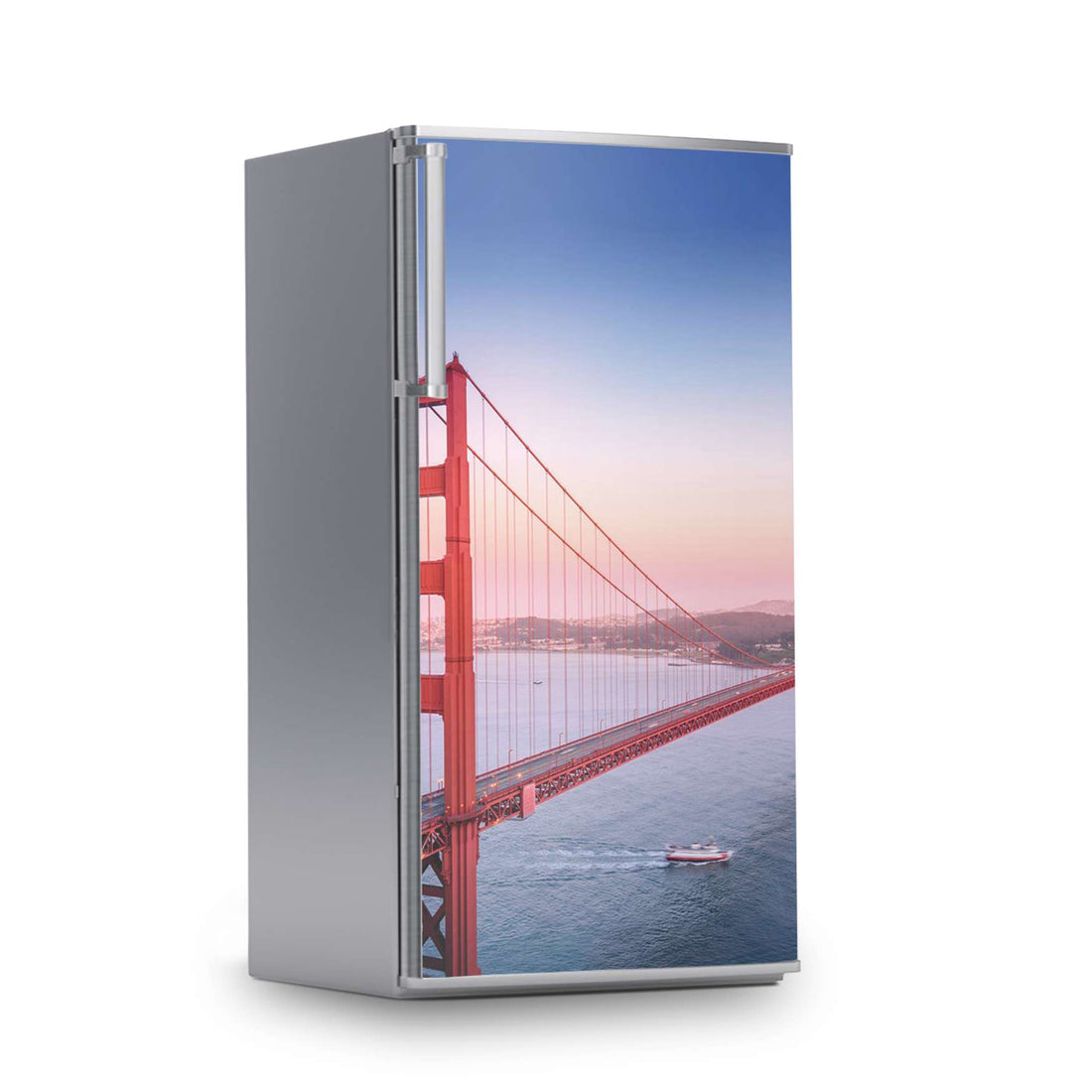 Kühlschrank Folie -Golden Gate- Kühlschrank 60x120 cm