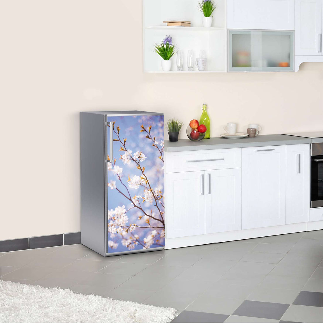 Kühlschrank Folie Apple Blossoms  Kühlschrank 60x120 cm