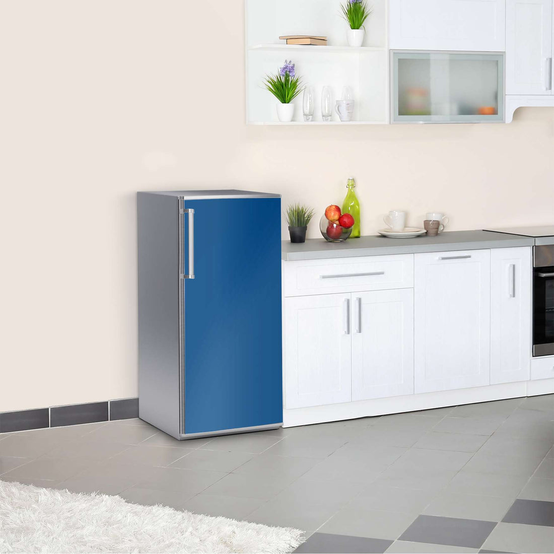Kühlschrank Folie Blau Dark  Kühlschrank 60x120 cm