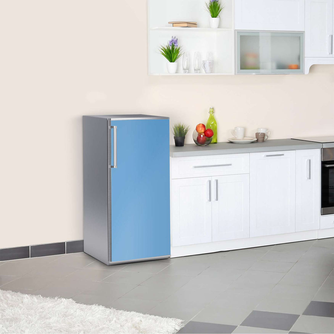 Kühlschrank Folie Blau Light  Kühlschrank 60x120 cm