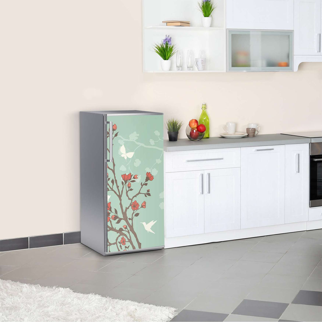 Kühlschrank Folie Blütenzauber  Kühlschrank 60x120 cm