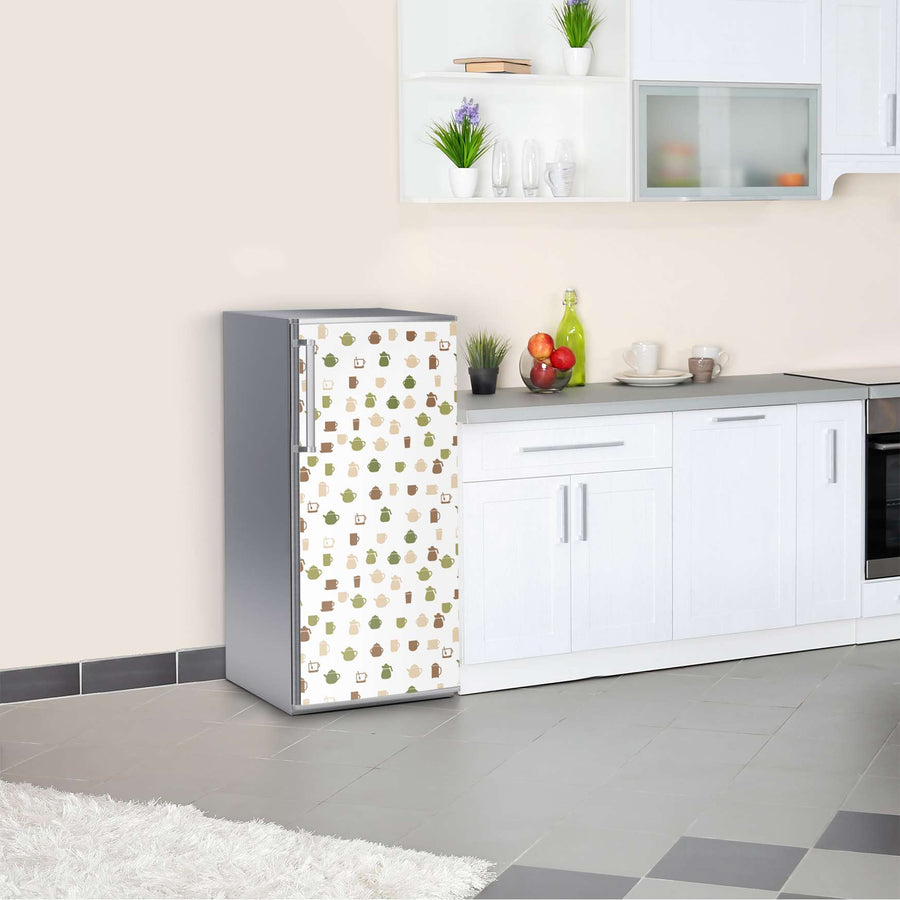 Kühlschrank Folie Cans and Cups  Kühlschrank 60x120 cm