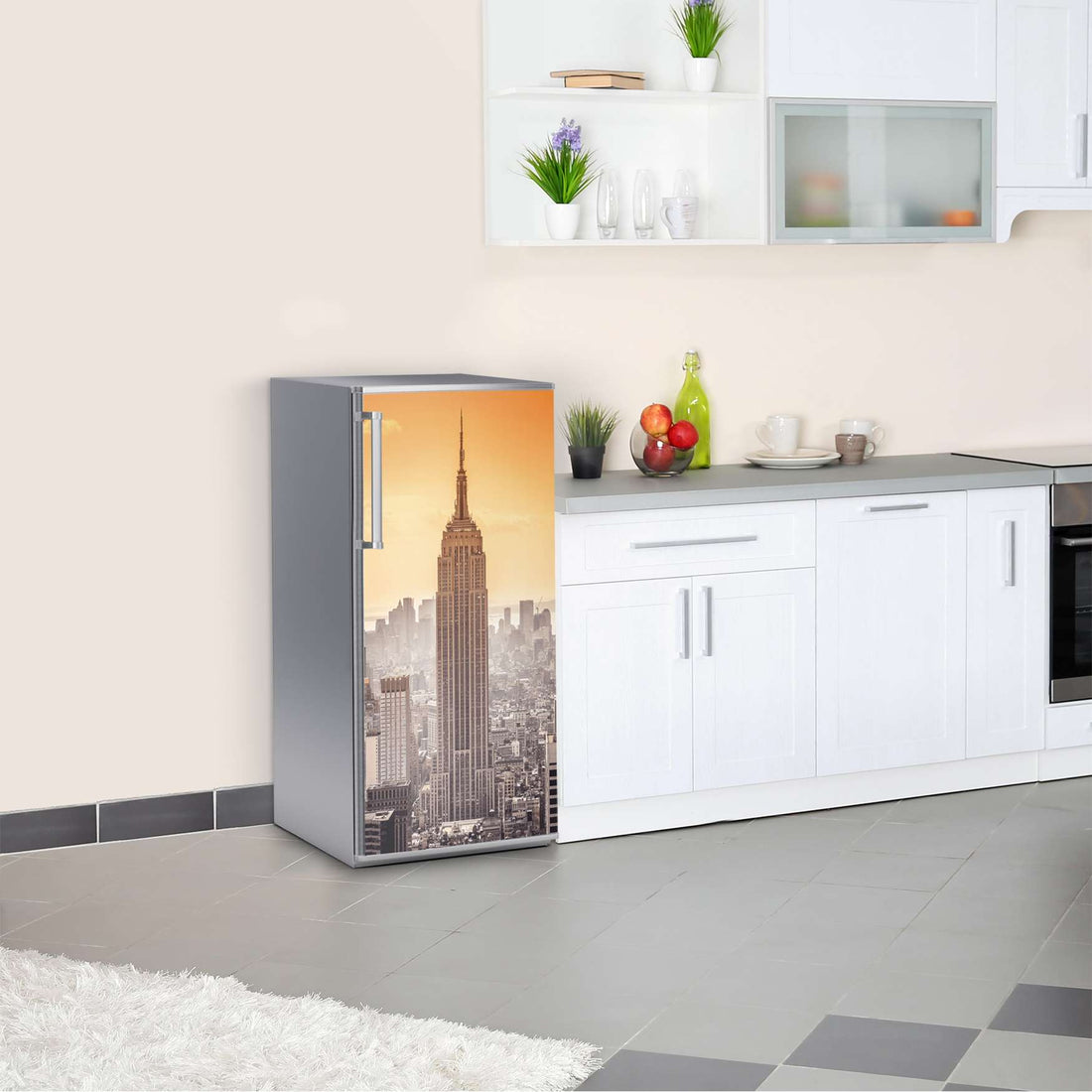Kühlschrank Folie Empire State Building  Kühlschrank 60x120 cm