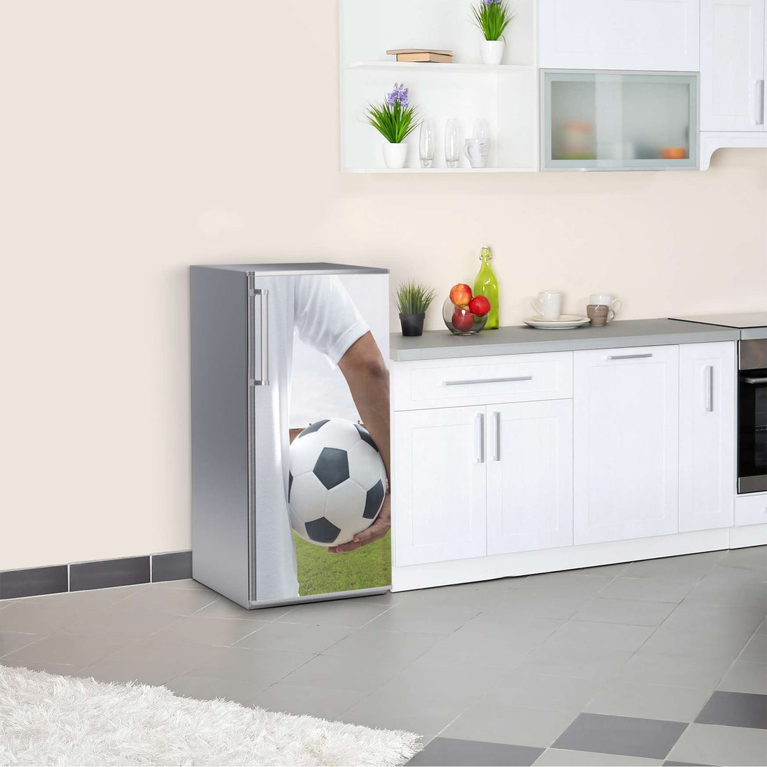 Kühlschrank Folie Footballmania  Kühlschrank 60x120 cm