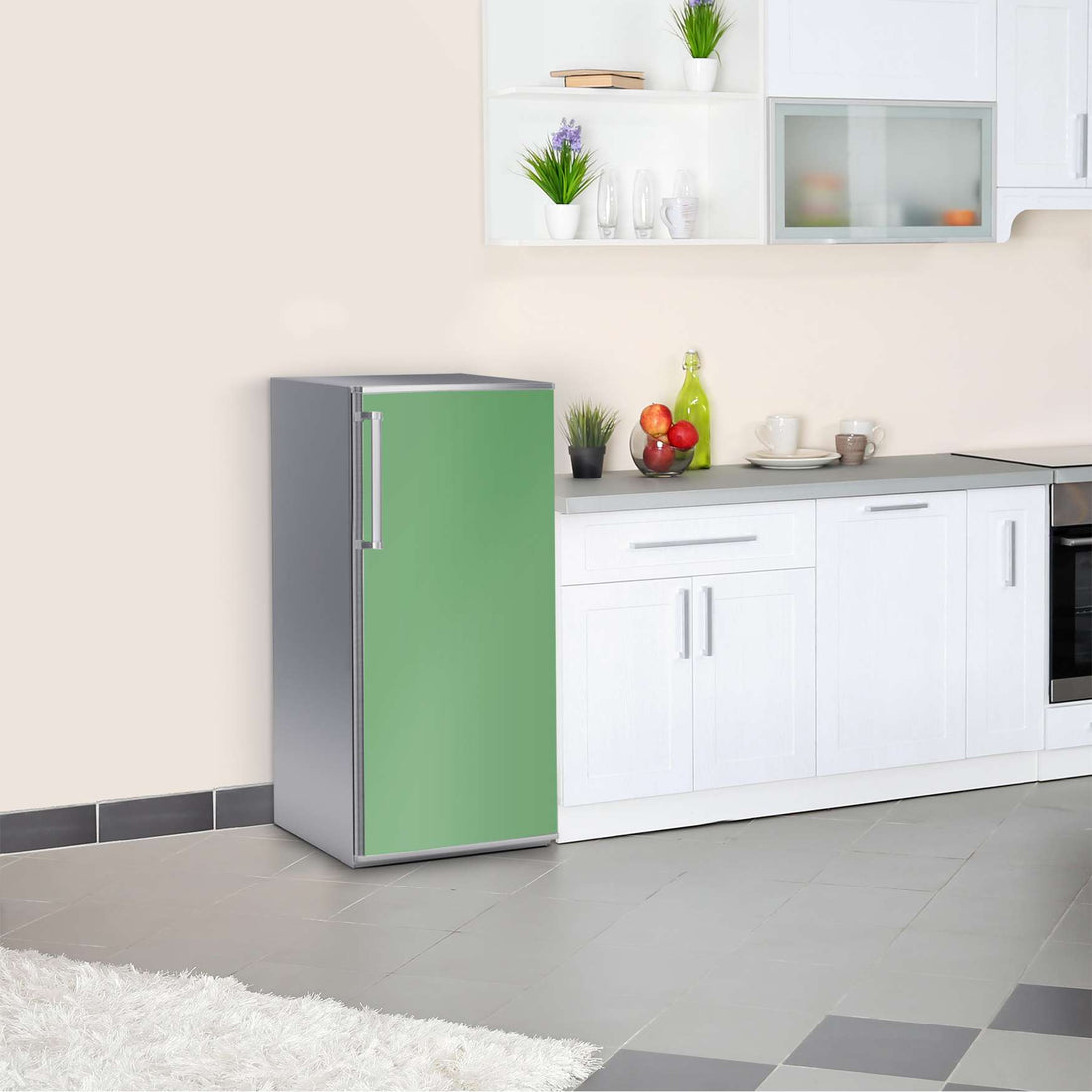 Kühlschrank Folie Grün Light  Kühlschrank 60x120 cm