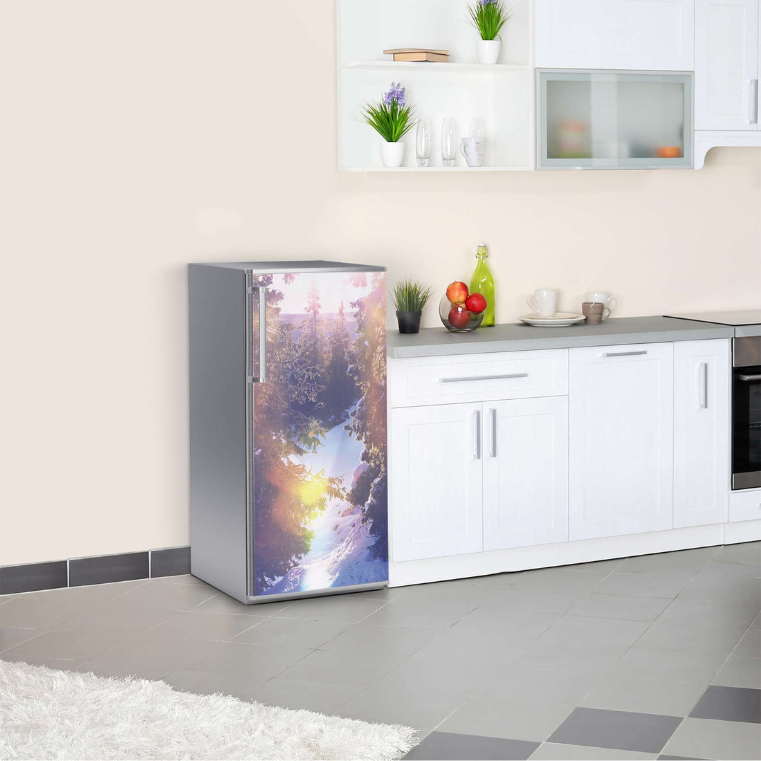 Kühlschrank Folie Lichtflut  Kühlschrank 60x120 cm
