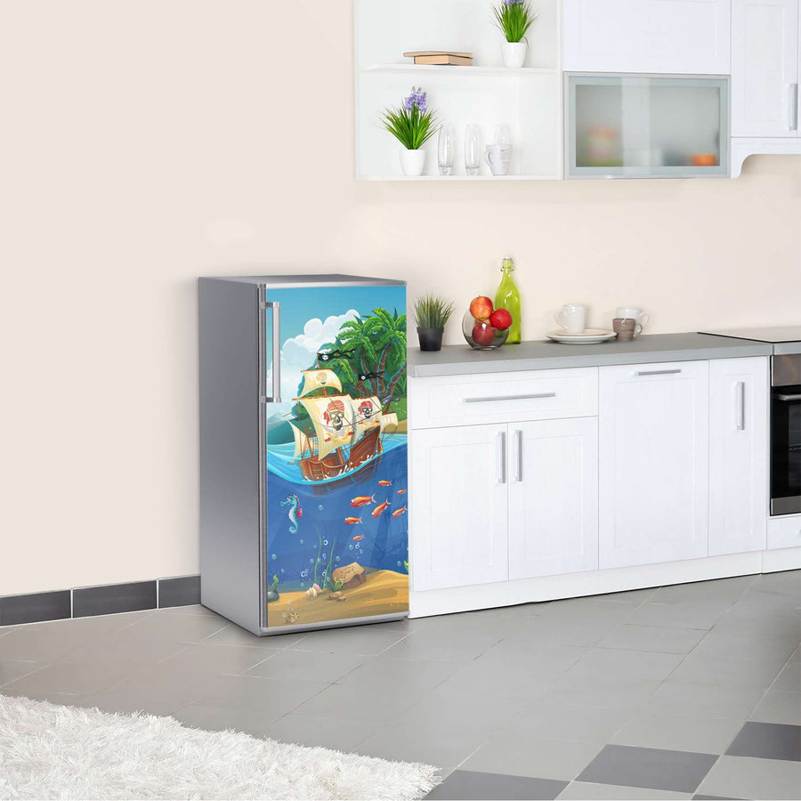 Kühlschrank Folie Pirates  Kühlschrank 60x120 cm