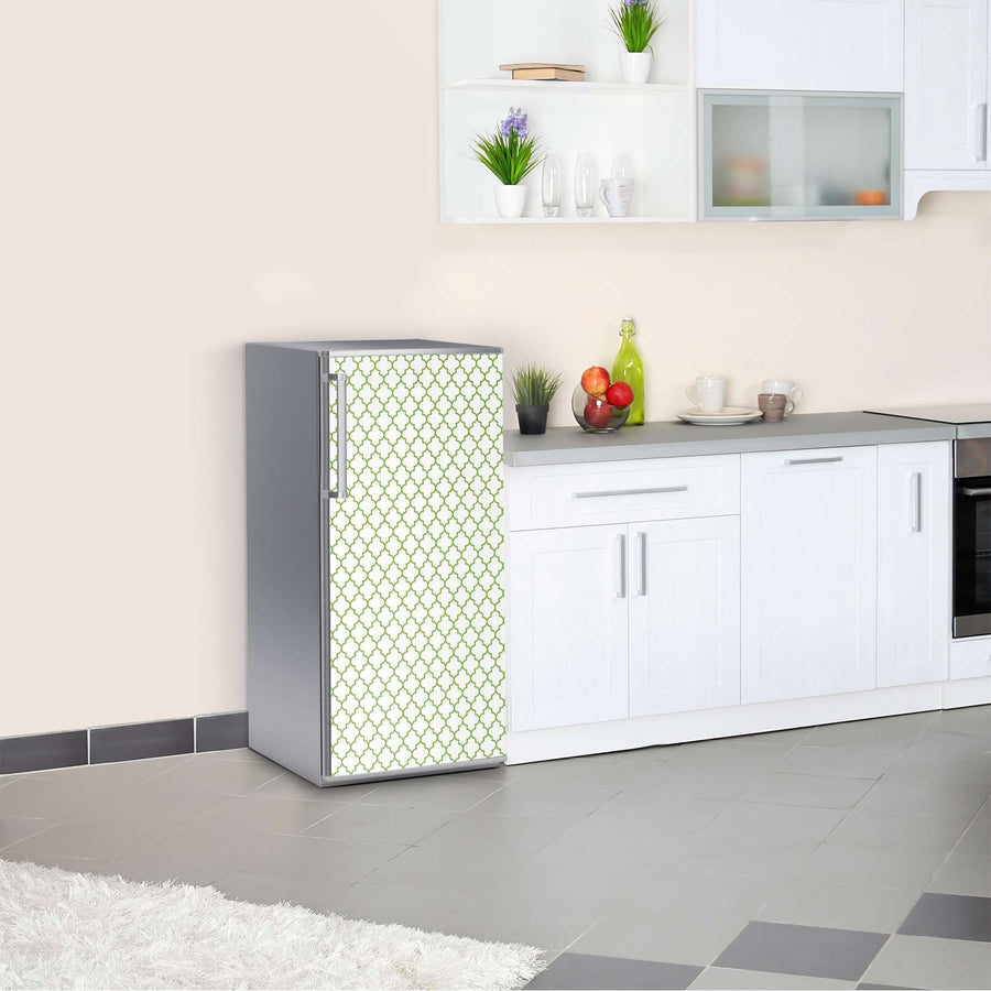 Kühlschrank Folie Retro Pattern - Grün  Kühlschrank 60x120 cm