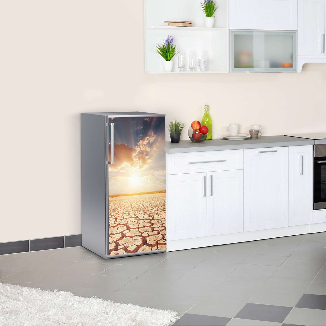 Kühlschrank Folie Savanne  Kühlschrank 60x120 cm
