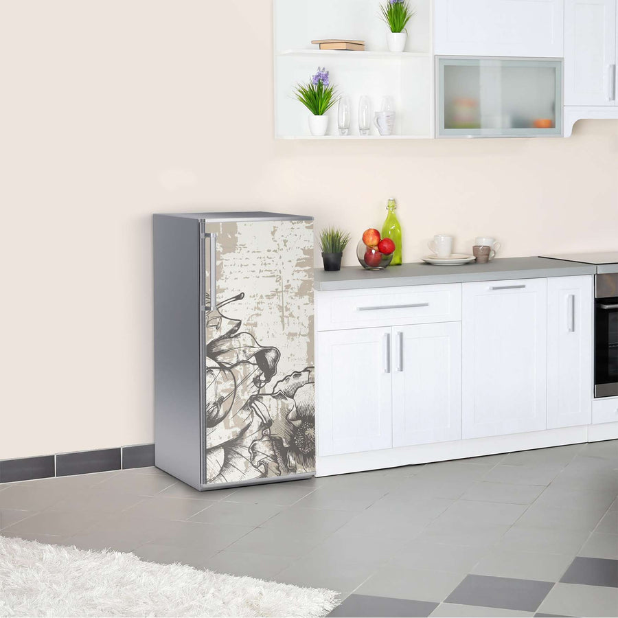 Kühlschrank Folie Styleful Vintage 1  Kühlschrank 60x120 cm