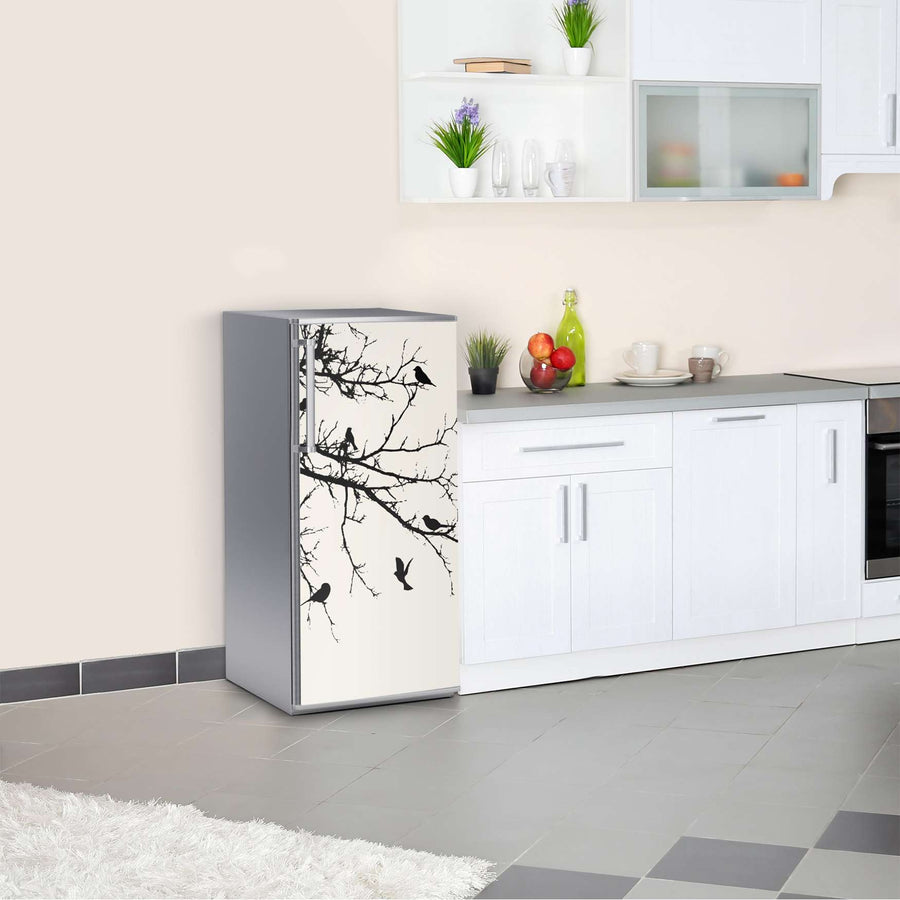 Kühlschrank Folie Tree and Birds 1  Kühlschrank 60x120 cm