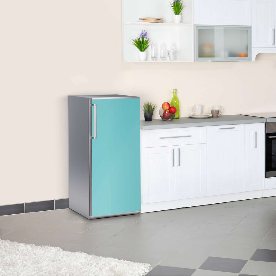 Kühlschrank Folie Türkisgrün Light  Kühlschrank 60x120 cm