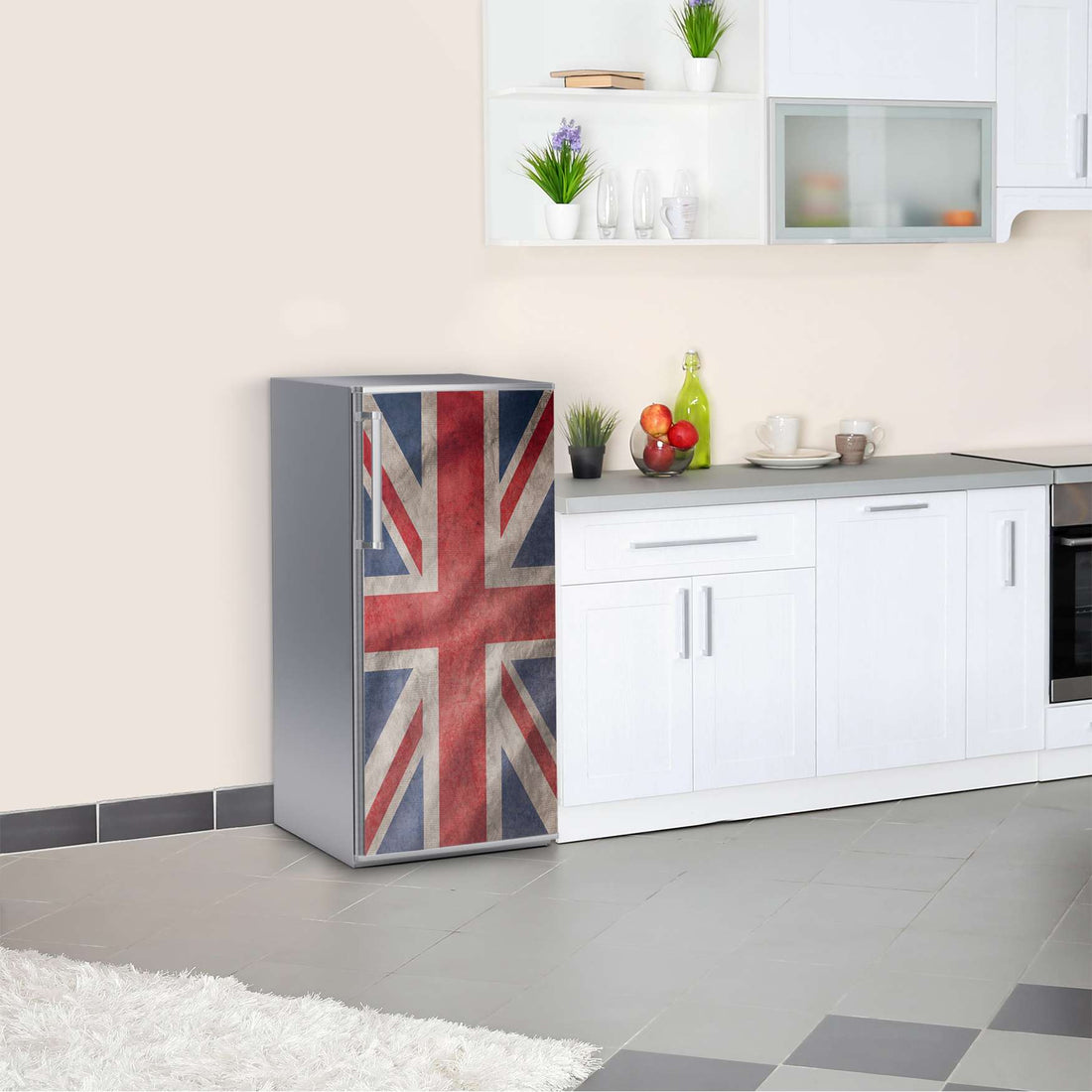 Kühlschrank Folie Union Jack  Kühlschrank 60x120 cm