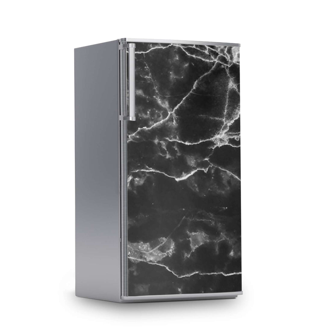 Kühlschrank Folie -Marmor schwarz- Kühlschrank 60x120 cm