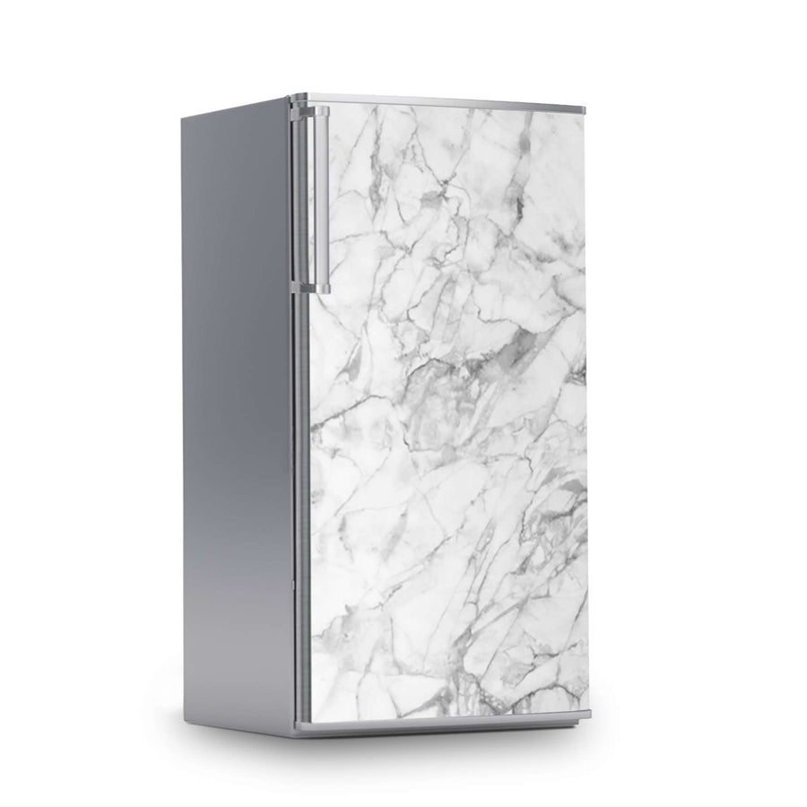 Kühlschrank Folie -Marmor weiß- Kühlschrank 60x120 cm