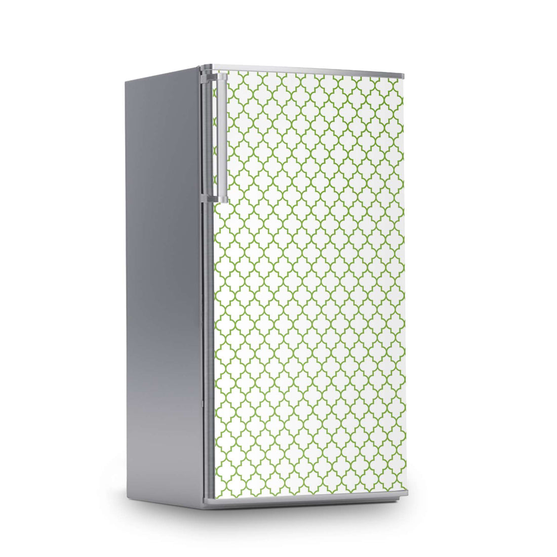 Kühlschrank Folie -Retro Pattern - Grün- Kühlschrank 60x120 cm