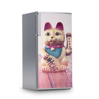 Kühlschrank Folie -Winkekatze- Kühlschrank 60x120 cm
