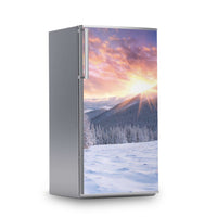 Kühlschrank Folie -Zauberhafte Winterlandschaft- Kühlschrank 60x120 cm