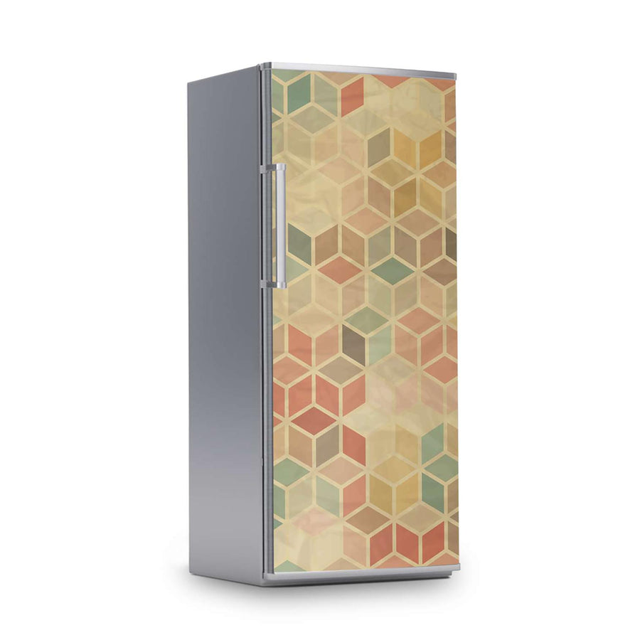 Kühlschrank Folie -3D Retro- Kühlschrank 60x150 cm