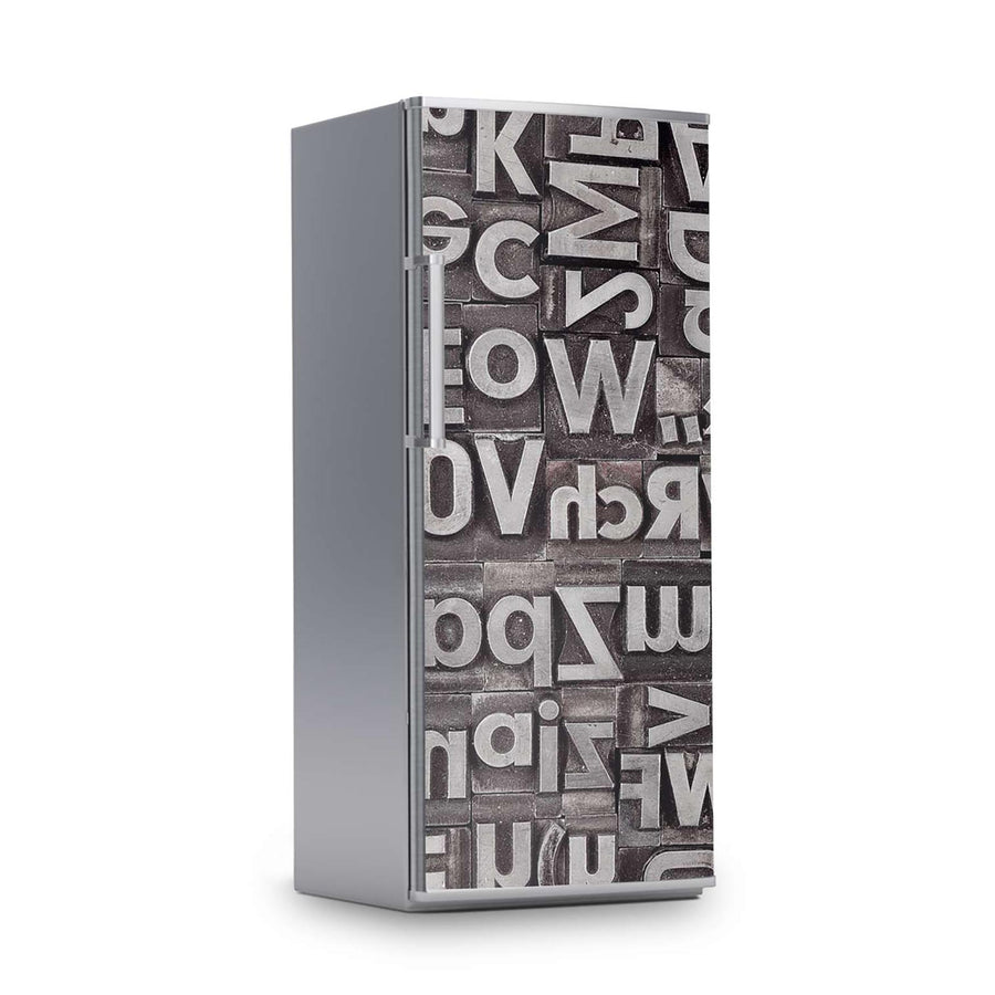 Kühlschrank Folie -Alphabet- Kühlschrank 60x150 cm