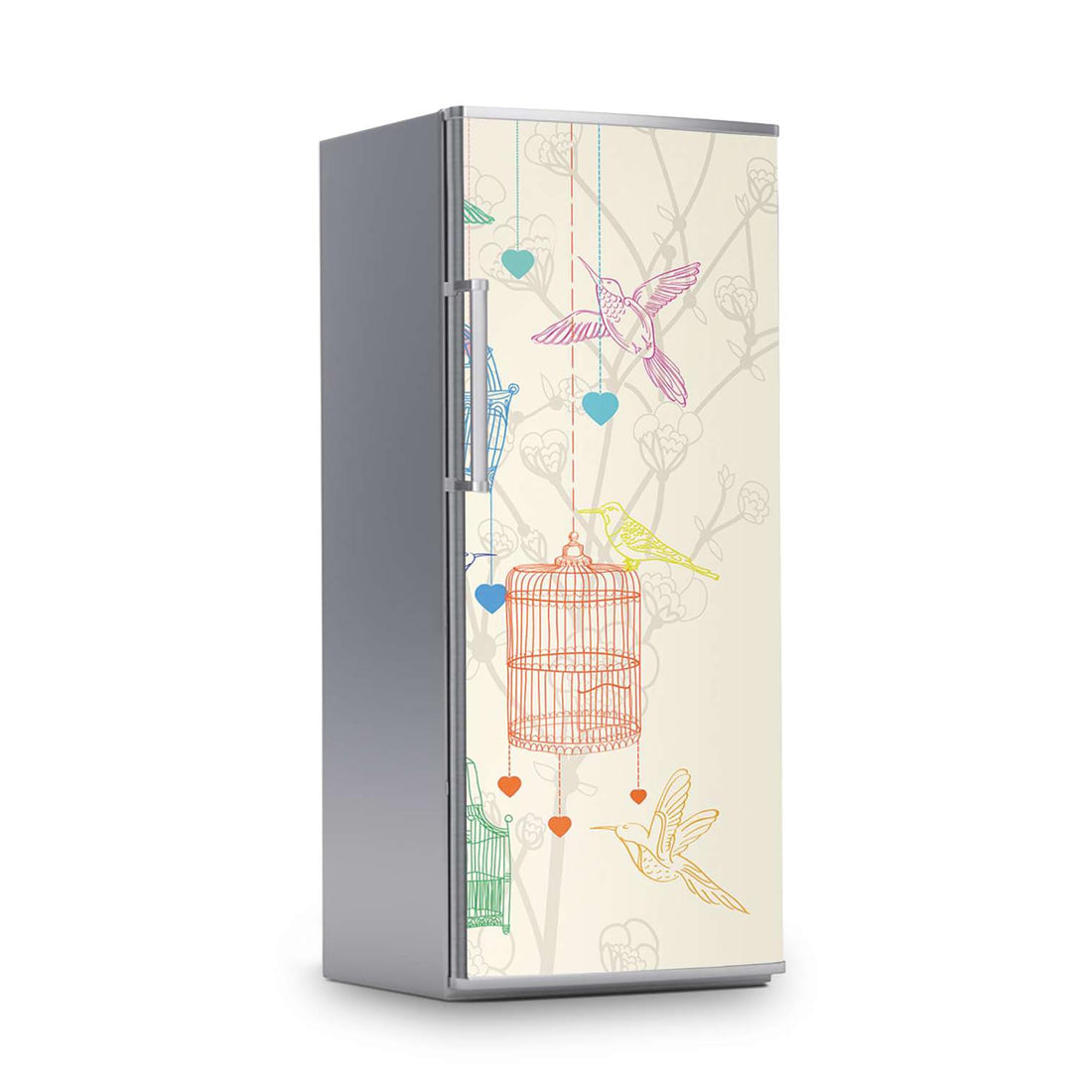 Kühlschrank Folie -Birdcage- Kühlschrank 60x150 cm