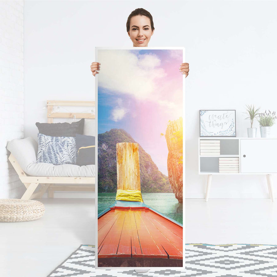 Kühlschrank Folie Blue Water Lagoon - Küche - Kühlschrankgröße 60x150 cm