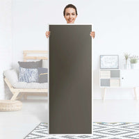 Kühlschrank Folie Braungrau Dark - Küche - Kühlschrankgröße 60x150 cm